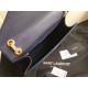 Saint Laurent Large Monogramme Envelope Navy Shoulder Bag