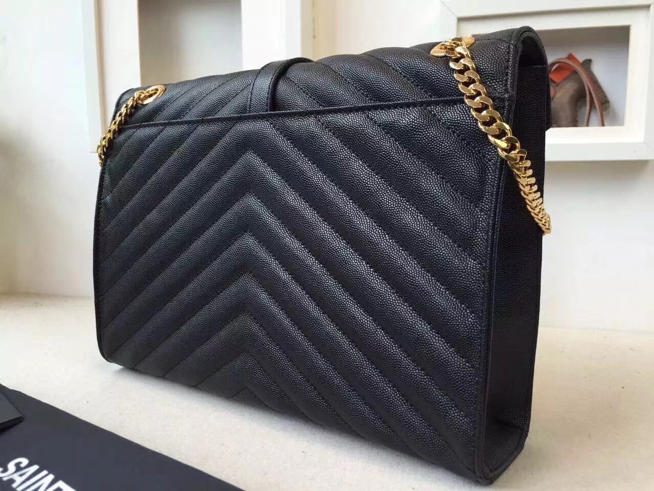 Saint Laurent Large Monogramme Envelope Shoulder Bag