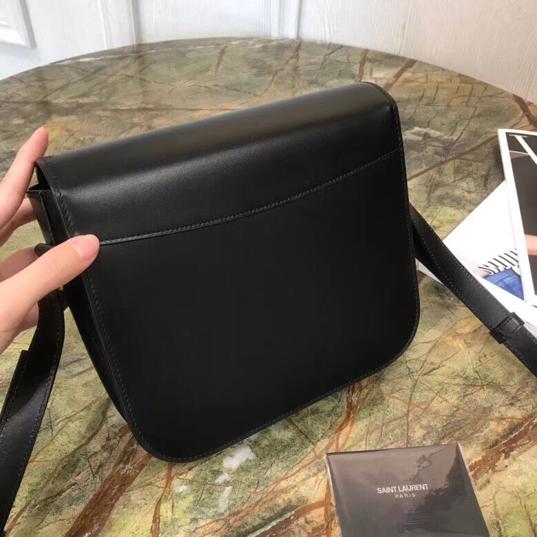 Saint Laurent Betty Satchel In Black Smooth Leather