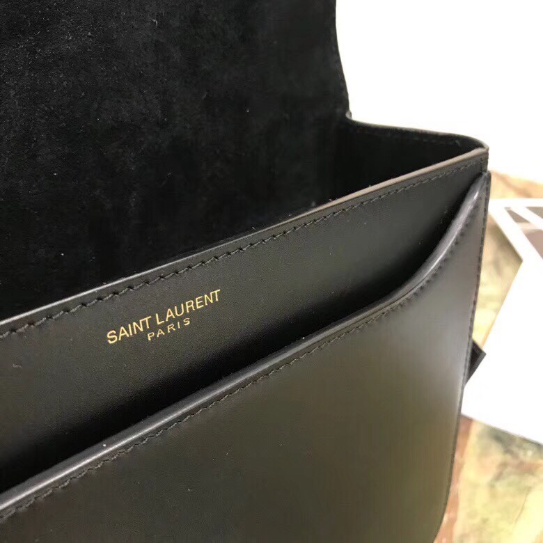 Saint Laurent Betty Satchel In Black Smooth Leather