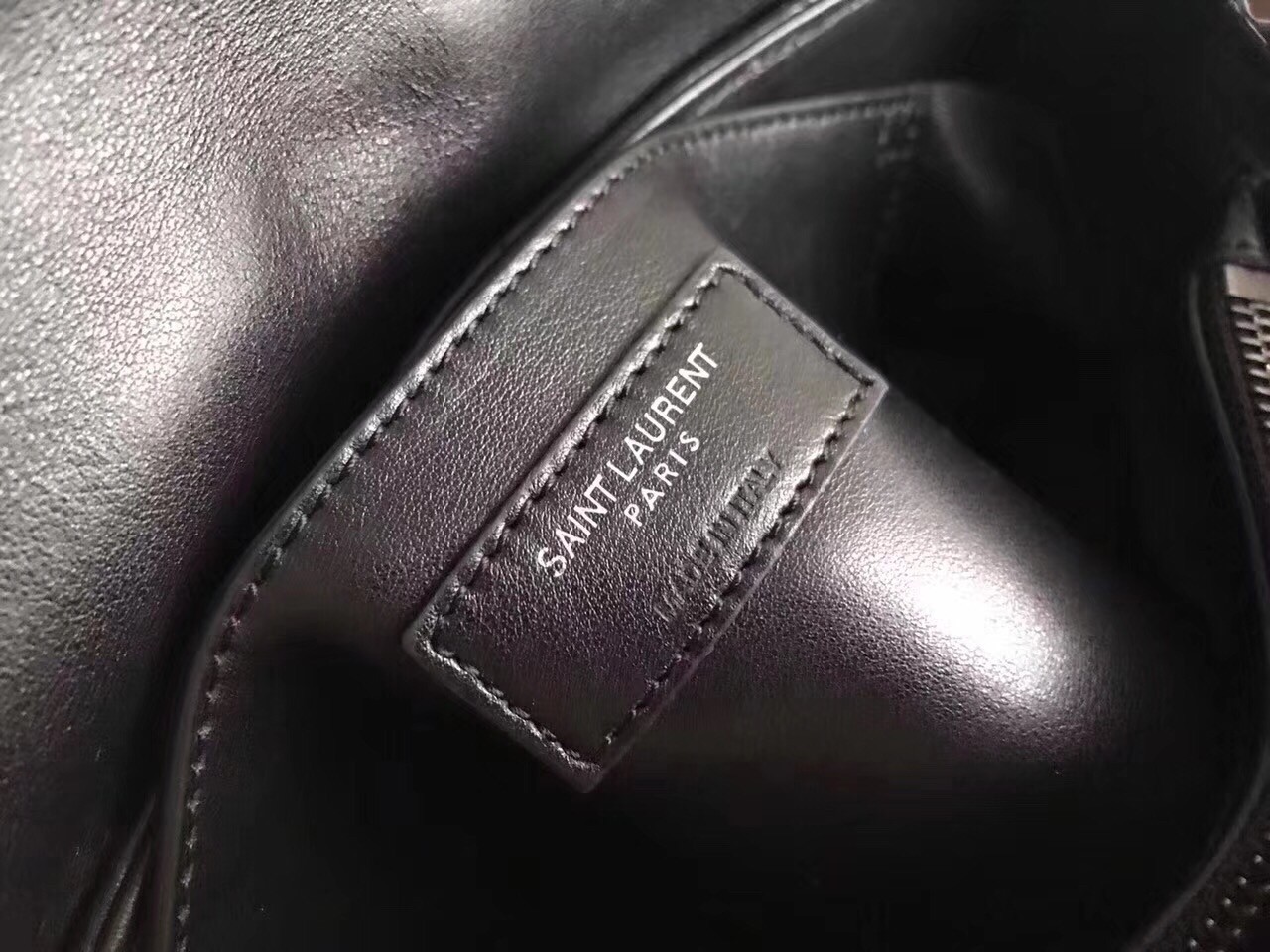 Saint Laurent Black Small Loulou Chain Bag