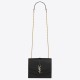 Saint Laurent Medium Sulpice Bag In Black Calfskin