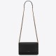 Saint Laurent Zoe Bag In Black Calfskin