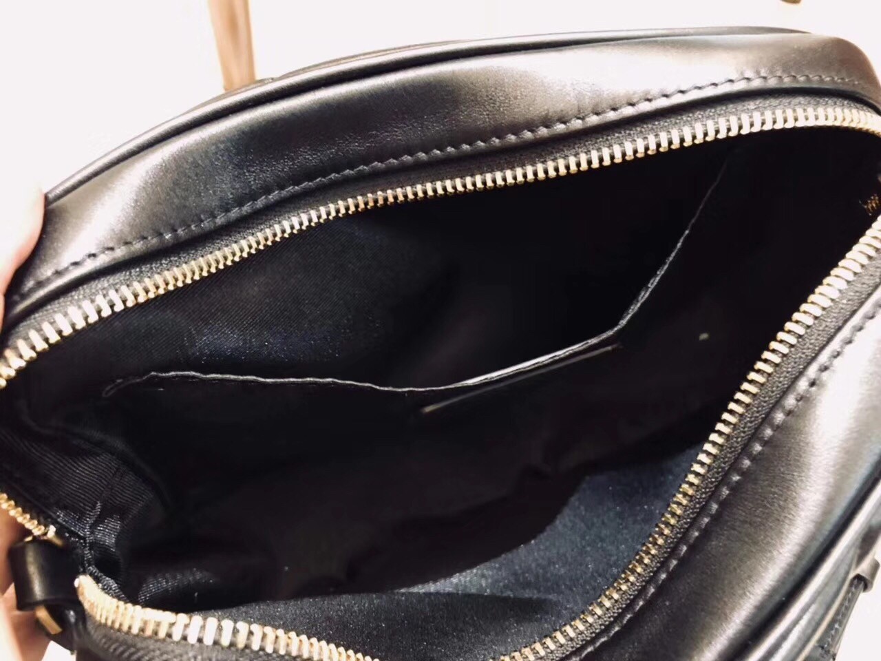 Saint Laurent Lou Camera Bag In Black Matelasse Leather