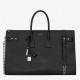 Saint Laurent Sac De Jour Souple 36 Duffle Bag In Black Moroder Leather