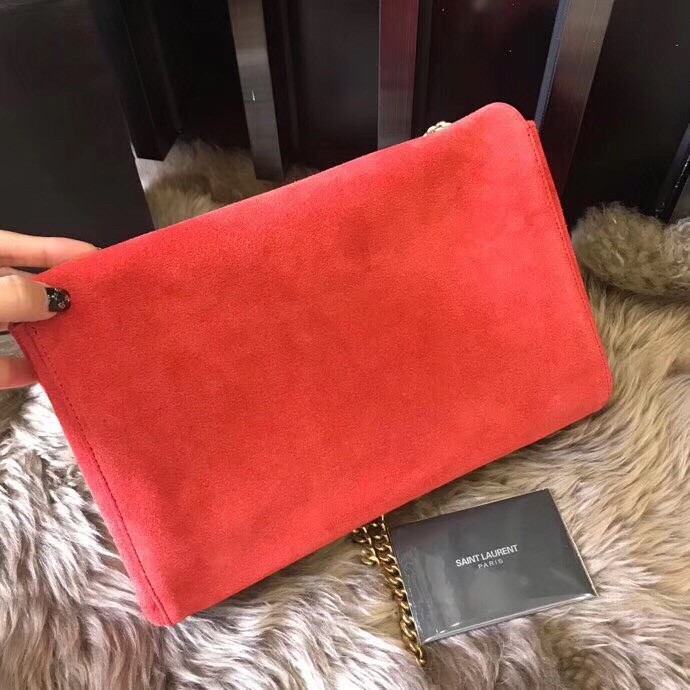 Saint Laurent Kate Medium Reversible Eros Red Bag