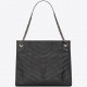 Saint Laurent Medium Niki Shopping Bag In Storm Leather