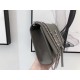 Saint Laurent Medium Kate Bag With Tassel In Grey Grained Leather