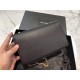 Saint Laurent Medium Kate Bag With Tassel In Black Grained Leather