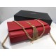 Saint Laurent Medium Kate Bag With Tassel In Red Grained Leather