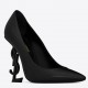 Saint Laurent Opyum 110 pumps In Black Lambskin