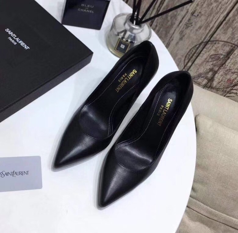 Saint Laurent Opyum 110 pumps In Black Lambskin