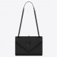 Saint Laurent Medium Envelope All Black Bag