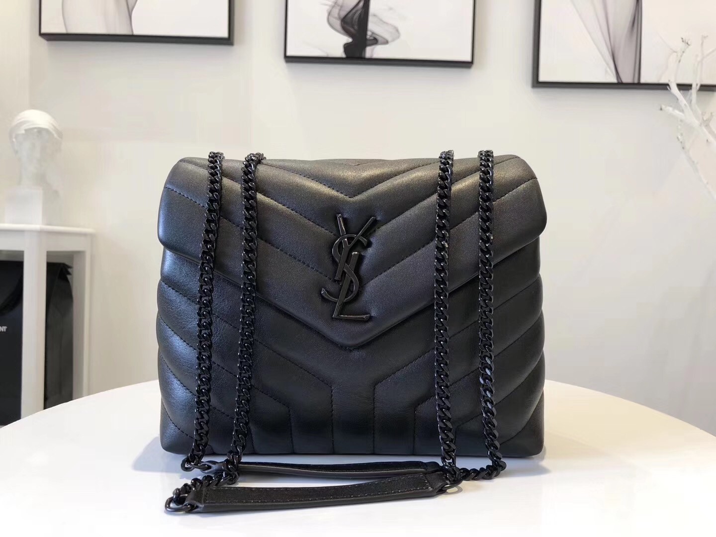 Saint Laurent So Black Loulou Small Shoulder Bag