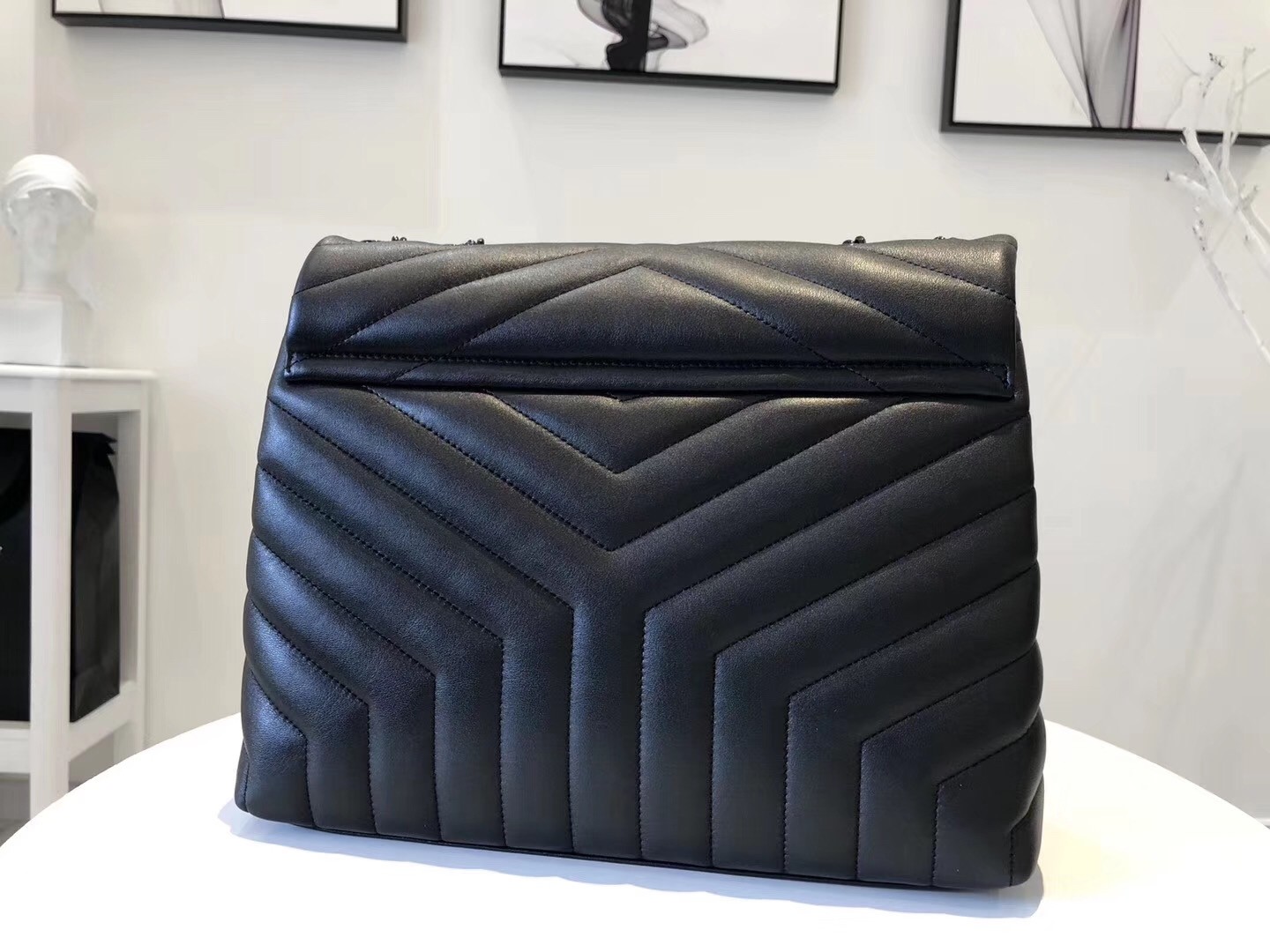 Saint Laurent So Black Loulou Medium Shoulder Bag