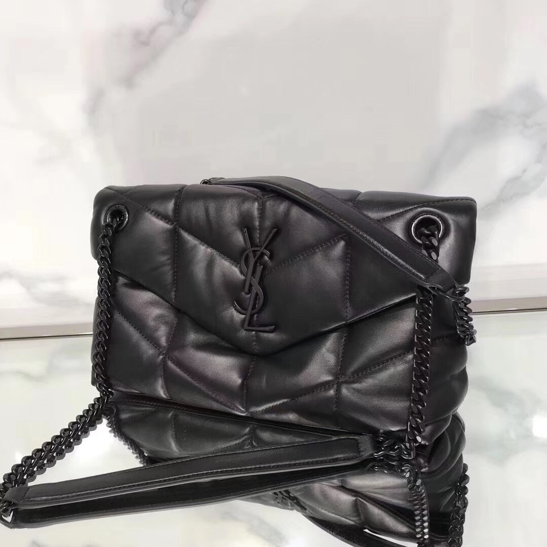 Saint Laurent So Black Loulou Puffer Small Bag