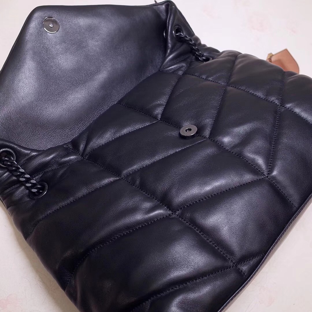 Saint Laurent So Black Loulou Puffer Medium Bag