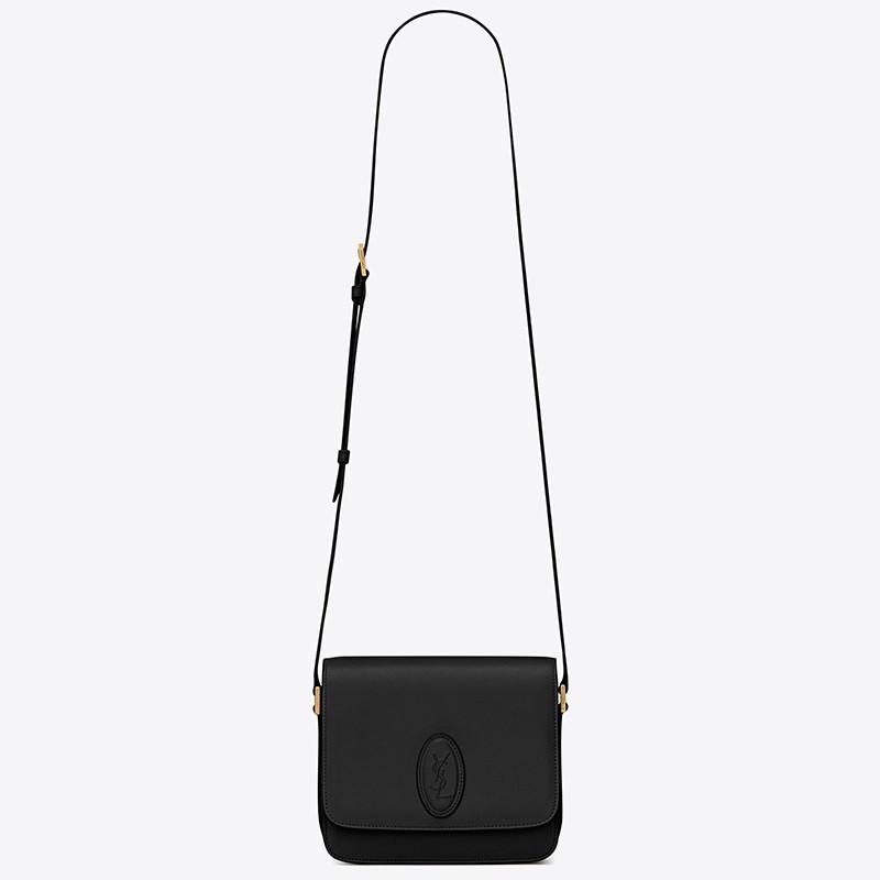 Saint Laurent LE 61 Small Saddle Bag In Black Leather