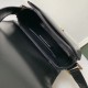 Saint Laurent LE 61 Small Saddle Bag In Black Leather