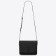 Saint Laurent LE 61 Medium Saddle Bag In Black Leather