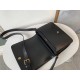 Saint Laurent LE 61 Medium Saddle Bag In Black Leather