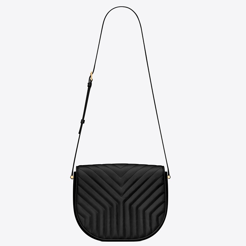 Saint Laurent Joan Satchel In Black Y Quilted Leather