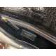 Saint Laurent Margaux Satchel In Black Crocodile Embossed Leather