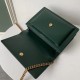 Saint Laurent Sunset Medium Bag In Green Calfskin