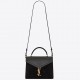 Saint Laurent Cassandra Medium Bag In Black Suede