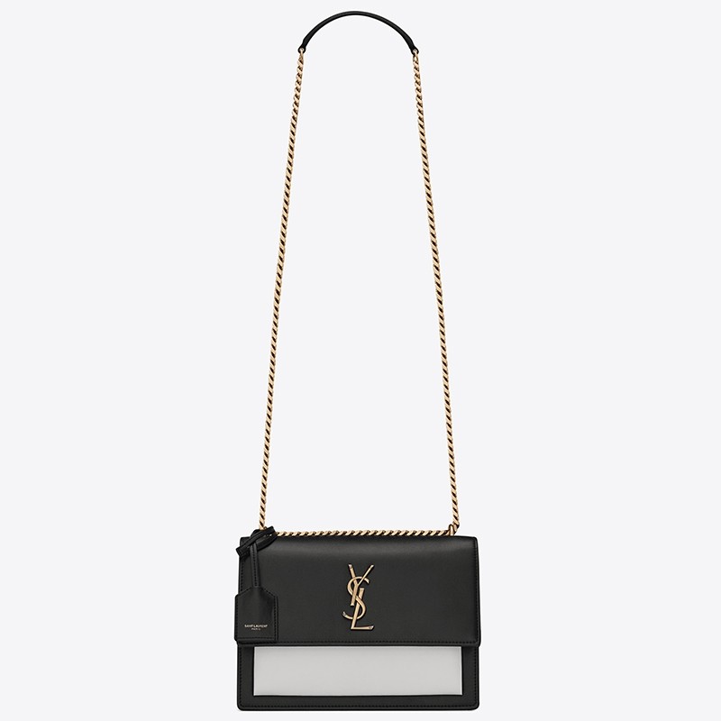 Saint Laurent Bi-color Sunset Medium Calfskin Bag