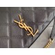 Saint Laurent WOC Becky Chain Wallet In Black Lambskin