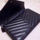 Saint Laurent WOC Envelope Chain Wallet All Black