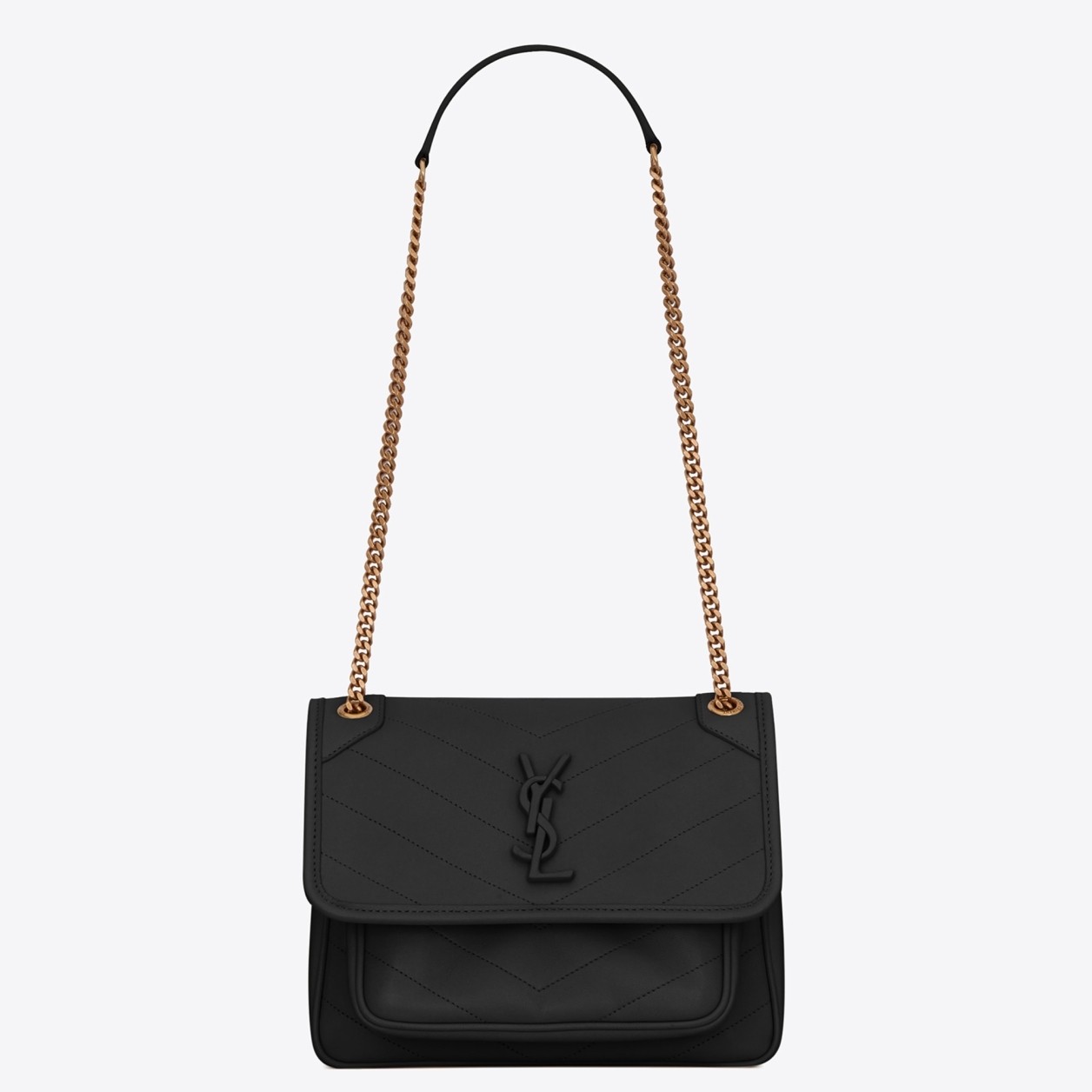 Saint Laurent Baby Niki Bag In Black Lambskin