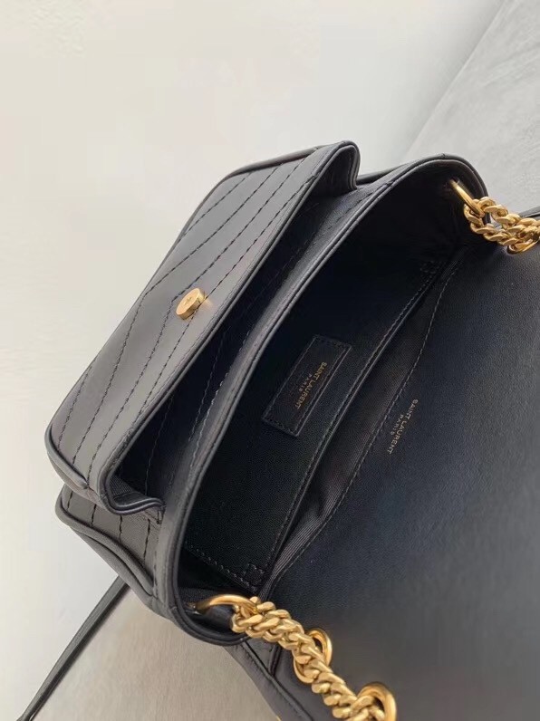 Saint Laurent Baby Niki Bag In Black Lambskin