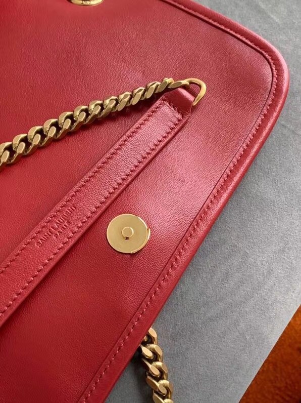 Saint Laurent Baby Niki Bag In Red Lambskin