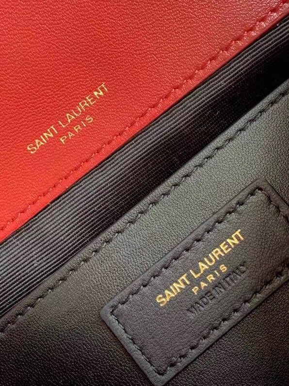 Saint Laurent Baby Niki Bag In Red Lambskin