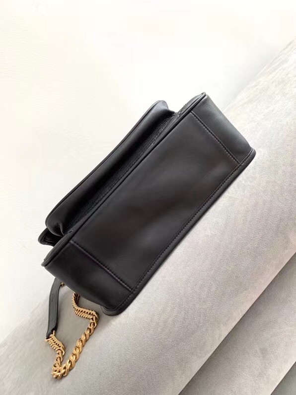 Saint Laurent Medium Niki Bag In Black Lambskin