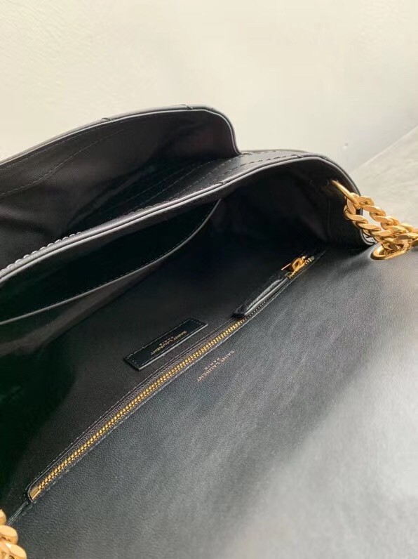 Saint Laurent Medium Niki Bag In Black Lambskin