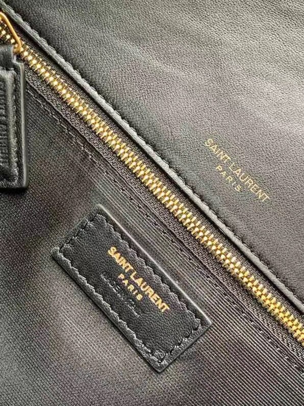 Saint Laurent Medium Niki Bag In Black Lambskin