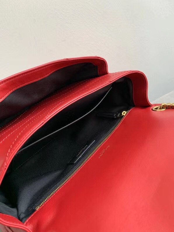 Saint Laurent Medium Niki Bag In Red Lambskin