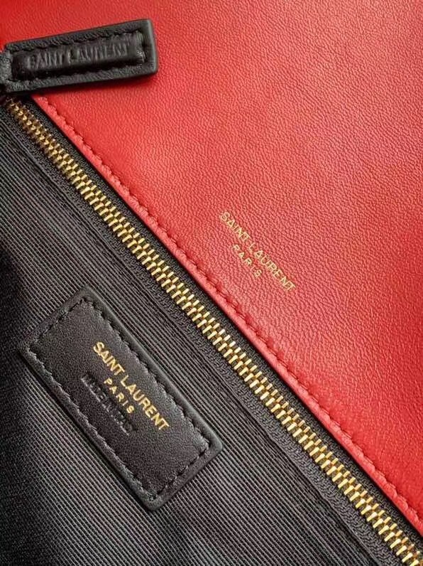 Saint Laurent Medium Niki Bag In Red Lambskin