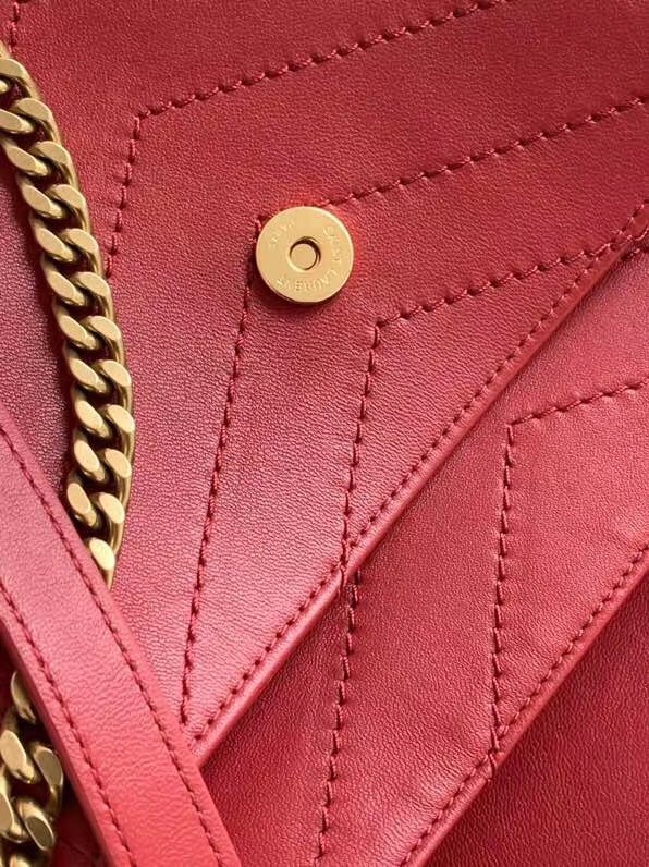 Saint Laurent Medium Niki Bag In Red Lambskin