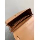 Saint Laurent Kaia Small Satchel Bag In Brown Calfskin