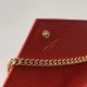 Saint Laurent WOC Monogram Chain Wallet In Red Leather