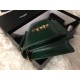 Saint Laurent WOC Sunset Chain Wallet In Green Calfskin