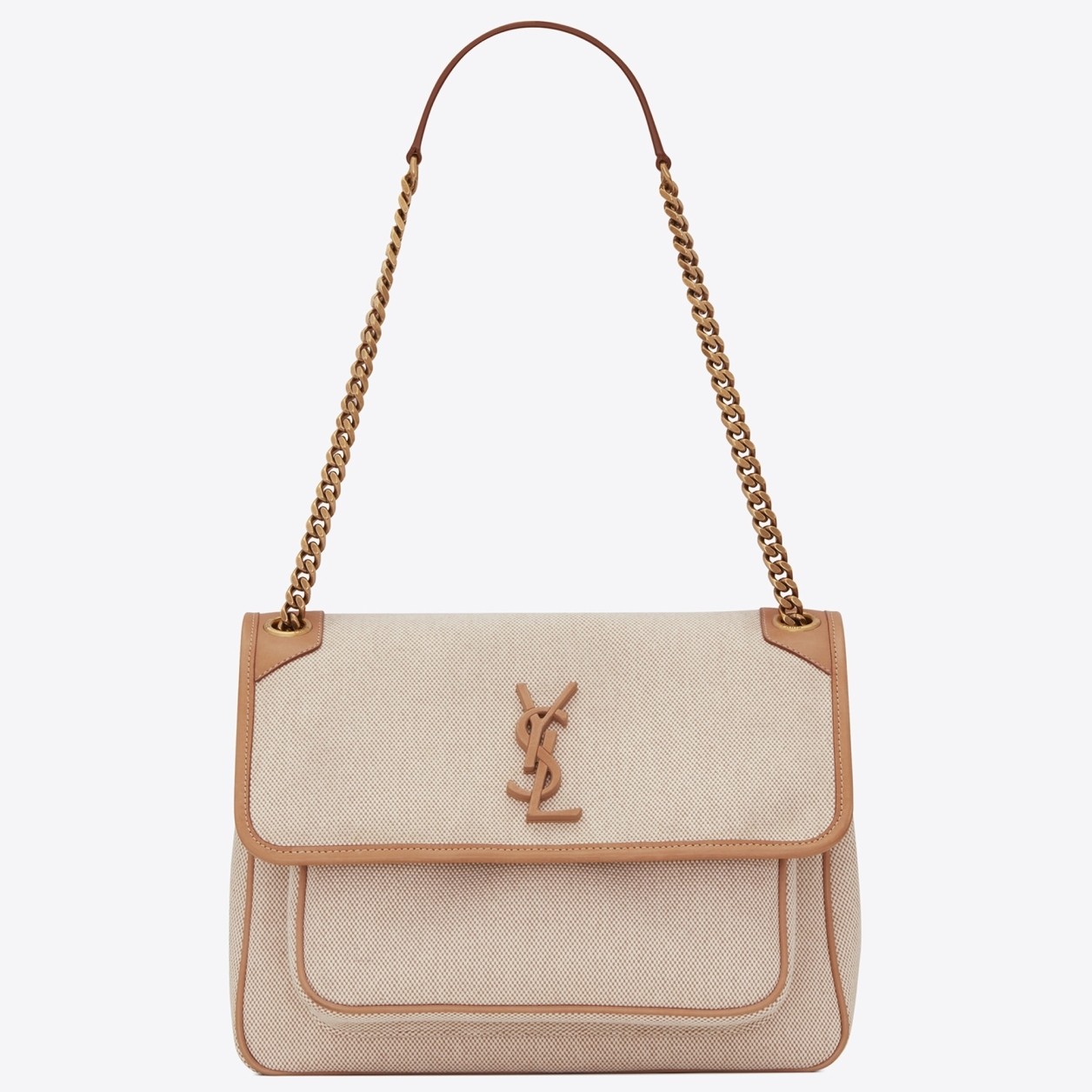 Saint Laurent Medium Niki Bag In Cotton Canvas