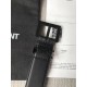 Saint Laurent Monogramme 30MM All Black Belt