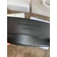 Saint Laurent Monogramme Belt 30MM In Noir Calfskin