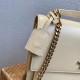 Saint Laurent New Medium Sunset Bag In Beige Calfskin