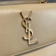 Saint Laurent New Medium Sunset Bag In Beige Calfskin